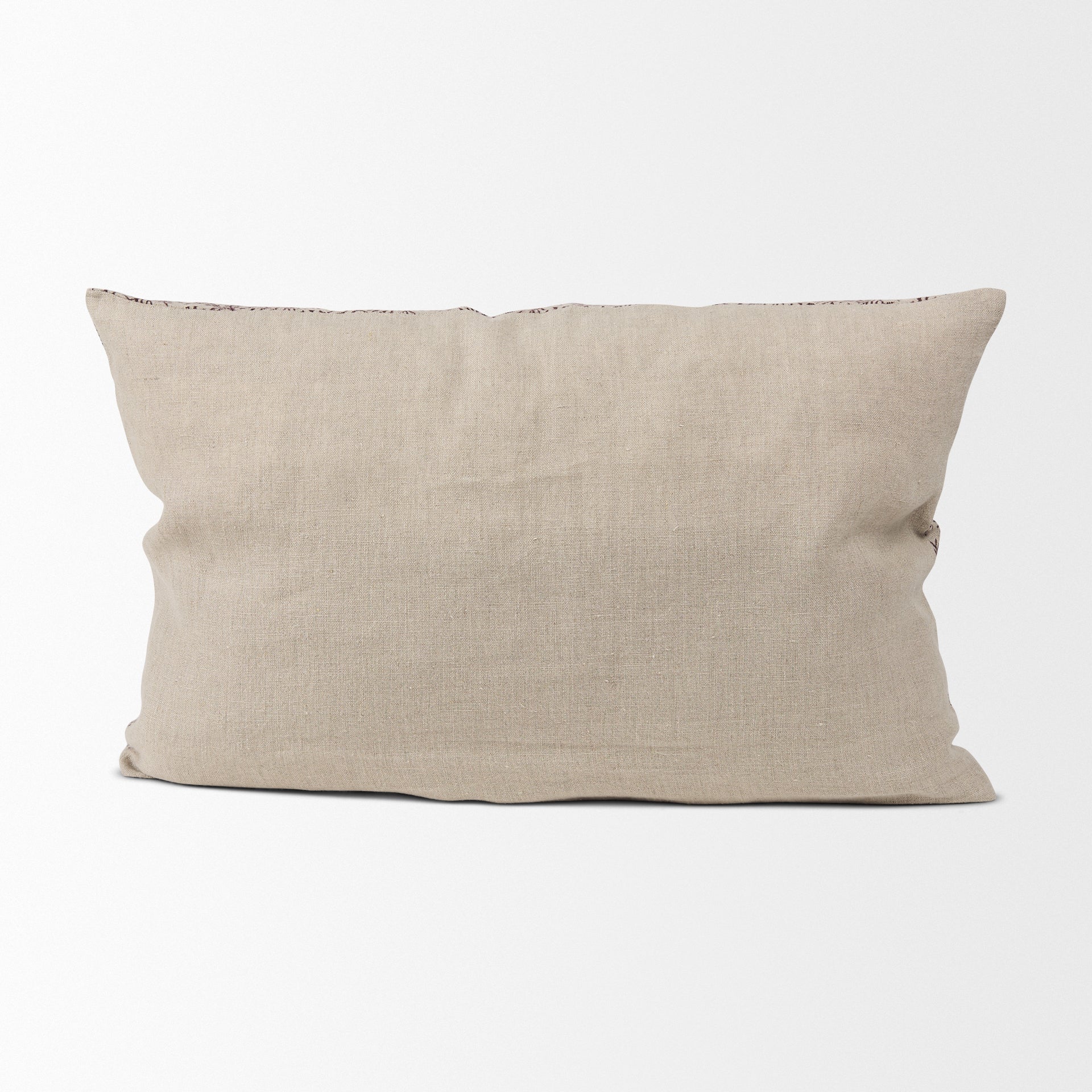 Jayne Lumbar Pillow- Merlot & Slate