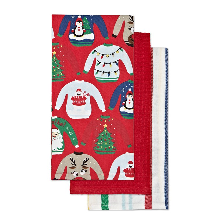 Holiday Tea Towel Sets- 3 Styles