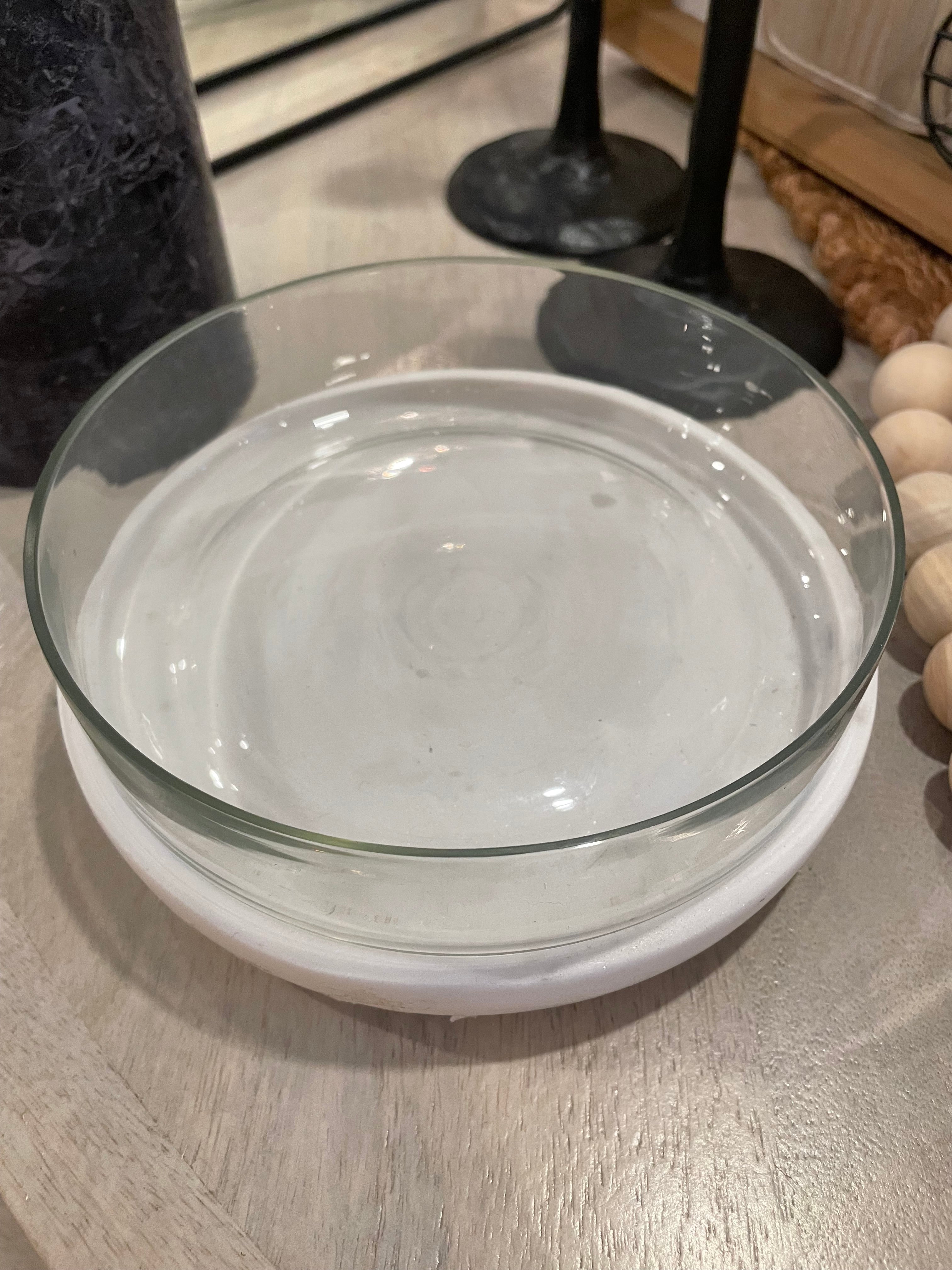 Marble and Glass Dish