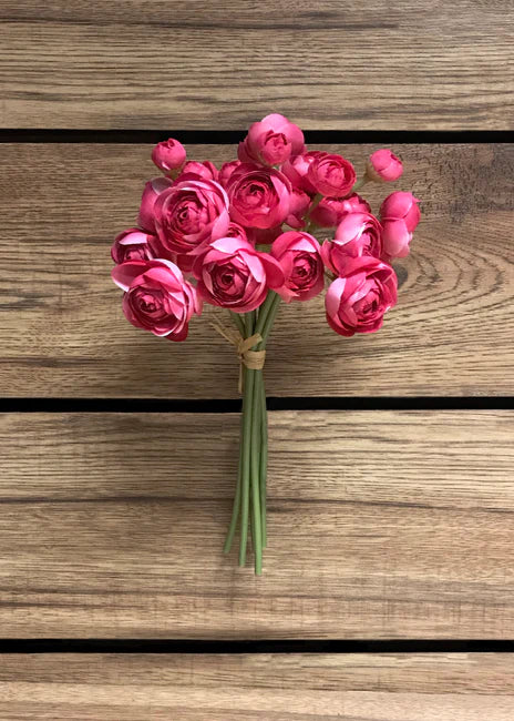 Mini Roses (Ranunculus)- 4 Colors