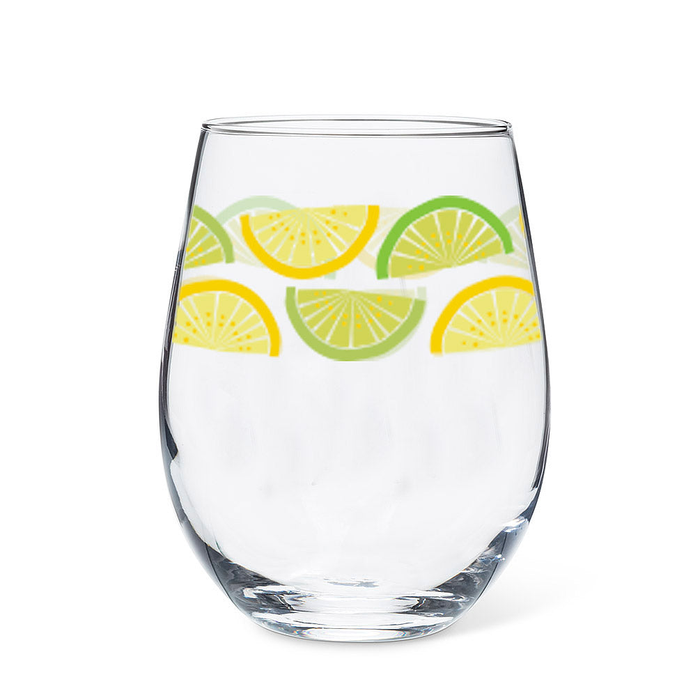 Citrus Slice Wine Glass