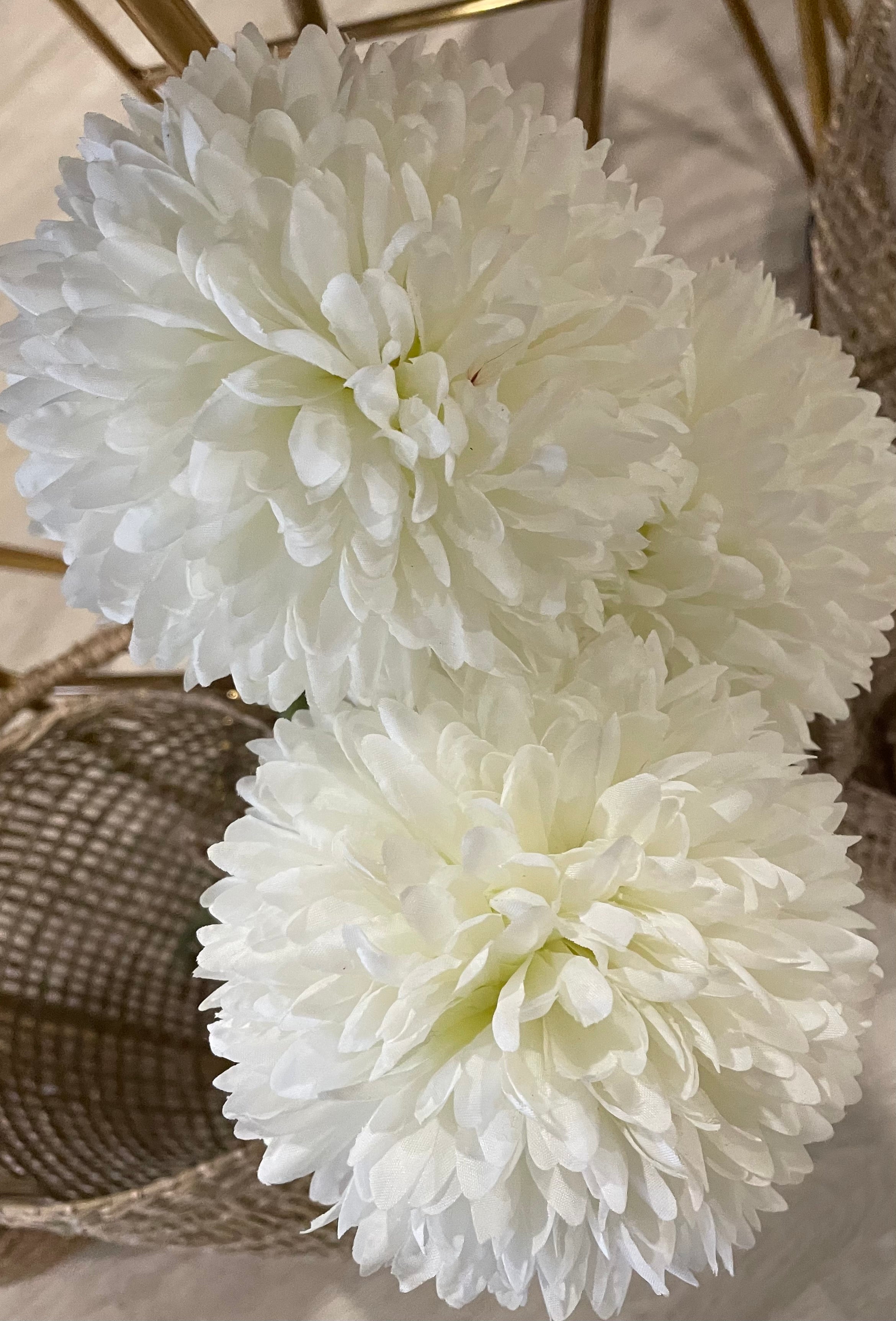 Ophelia White Flowers- Set of 3