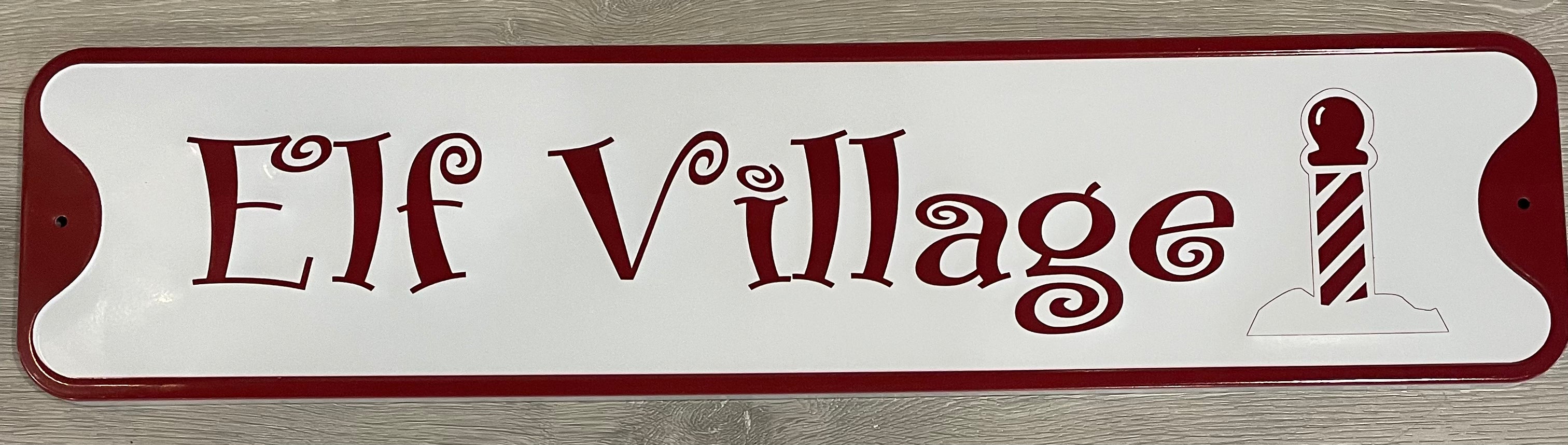 Red & White Christmas Signs- 4 Styles