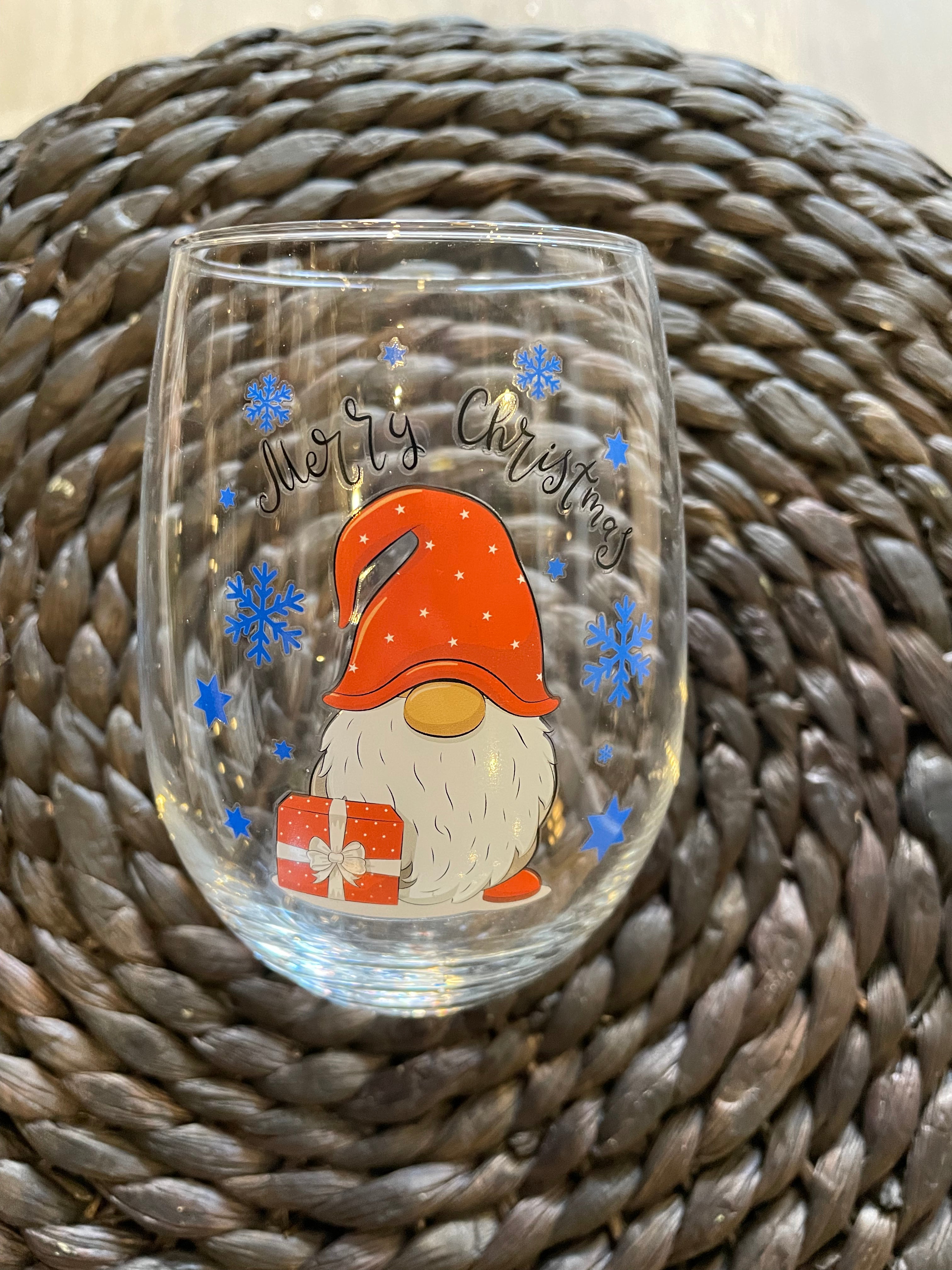 Gnome Stemless Wine Glass