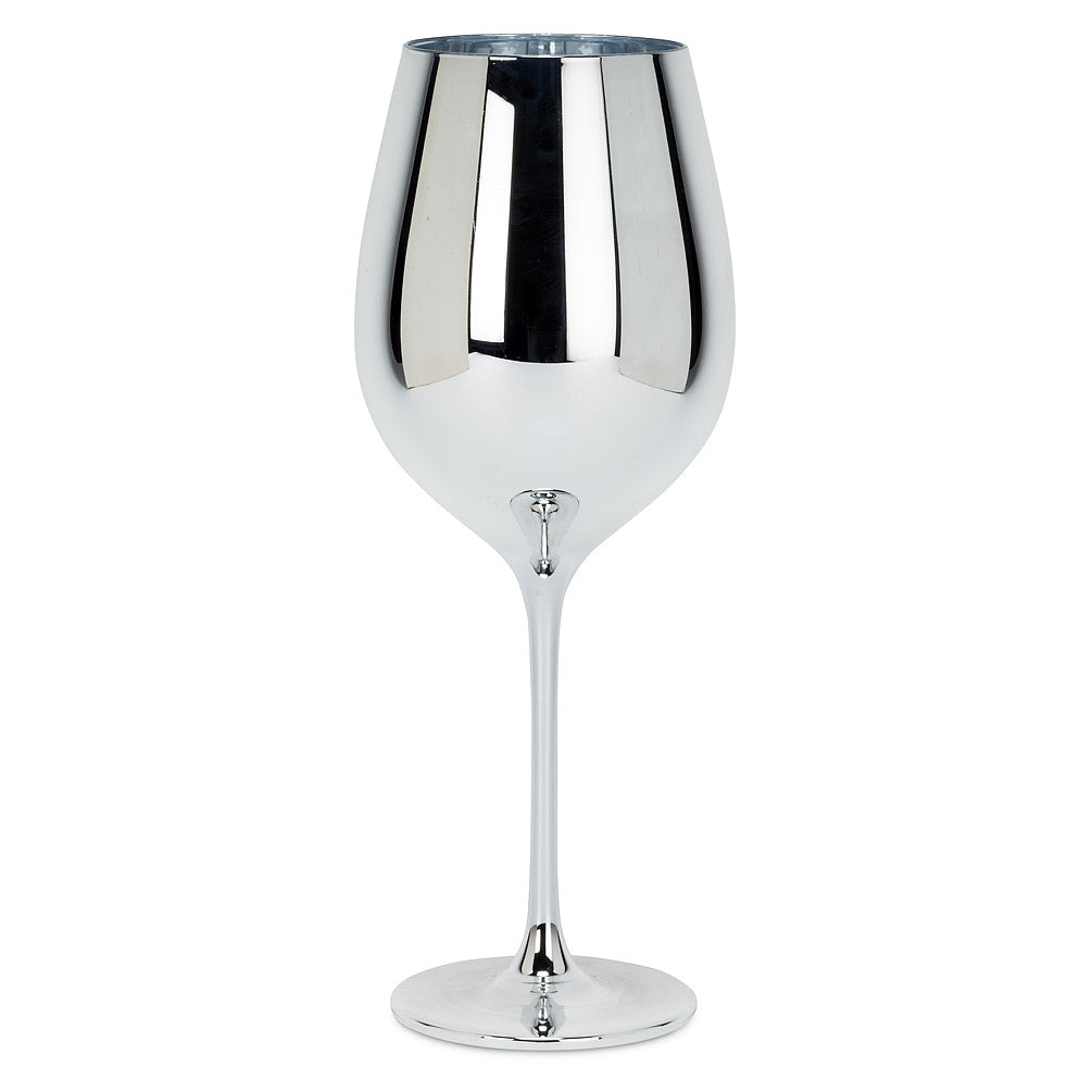 Silver Elegant Wine Glass