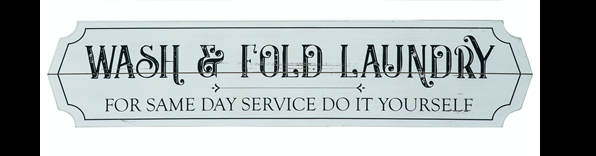 Bed & Breakfast and Wash & Fold Laundry Signs