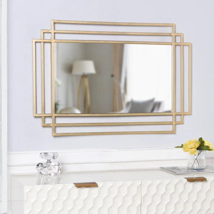 Gold Rectangle Mirror